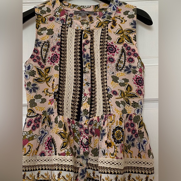 Anthropologie floral péplum top - Picture 1 of 5